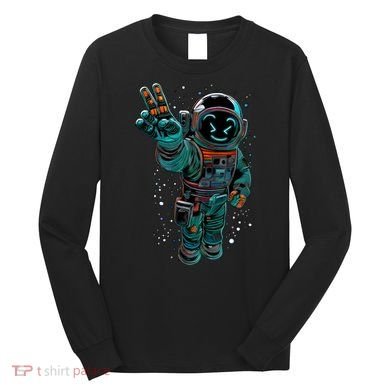 Astronaut Rave Edm Techno Festival Psytrance Long Sleeve Shirt