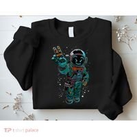 Astronaut Rave Edm Techno Festival Psytrance Sweatshirt thumb 2