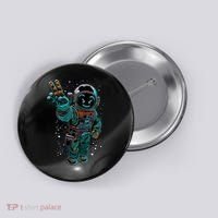Astronaut Rave Edm Techno Festival Psytrance Button thumb 0
