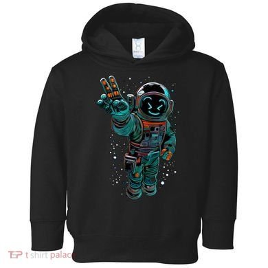 Astronaut Rave Edm Techno Festival Psytrance Toddler Hoodie