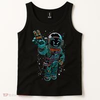 Astronaut Rave Edm Techno Festival Psytrance Tank Top thumb 2