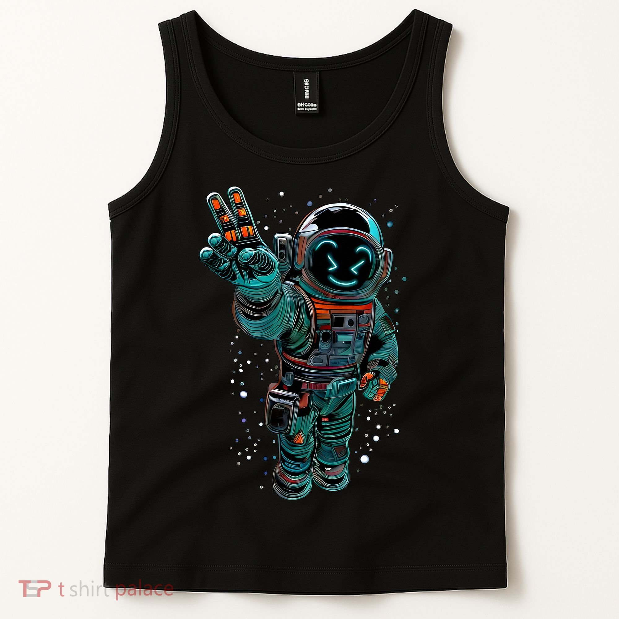 Astronaut Rave Edm Techno Festival Psytrance Tank Top