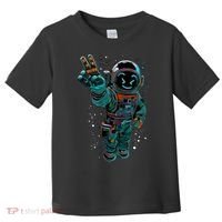 Astronaut Rave Edm Techno Festival Psytrance Toddler T-Shirt thumb 0