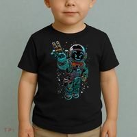 Astronaut Rave Edm Techno Festival Psytrance Toddler T-Shirt thumb 2