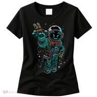 Astronaut Rave Edm Techno Festival Psytrance Women's T-Shirt thumb 0