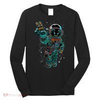 Astronaut Rave Edm Techno Festival Psytrance Dubstep Long Sleeve Shirt thumb 0