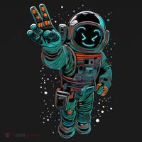 Astronaut Rave Edm Techno Festival Psytrance Dubstep Apron thumb 3