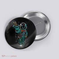 Astronaut Rave Edm Techno Festival Psytrance Dubstep Button thumb 0