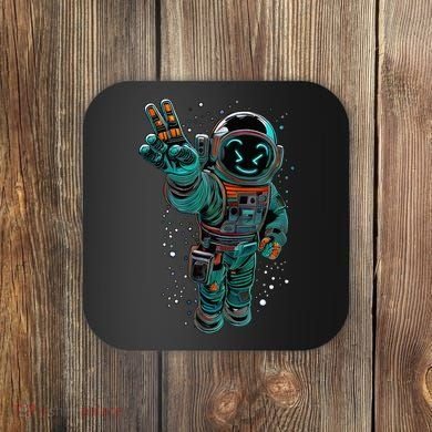 Astronaut Rave Edm Techno Festival Psytrance Dubstep Coaster