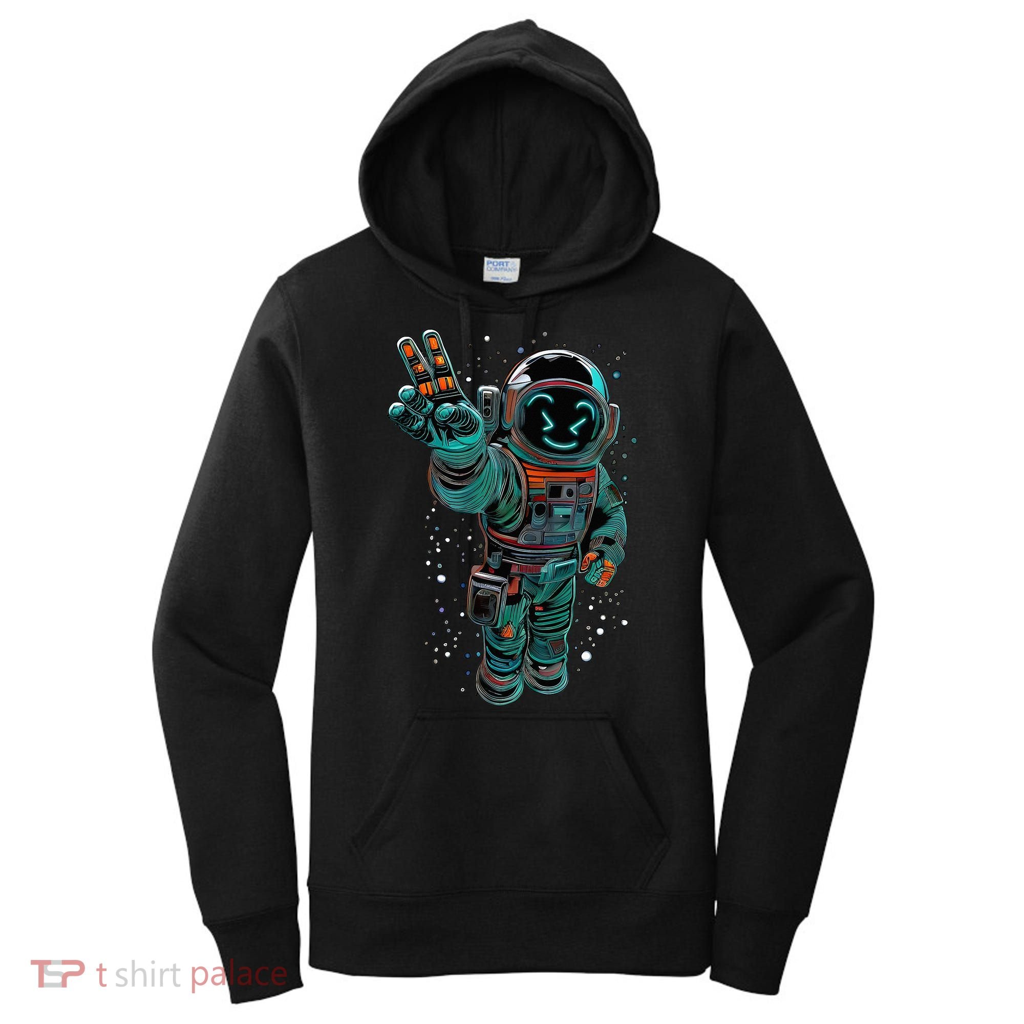 Astronaut Rave Edm Techno Festival Psytrance Dubstep Women's Hoodie