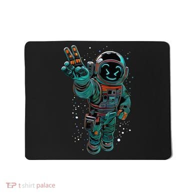 Astronaut Rave Edm Techno Festival Psytrance Dubstep Mousepad