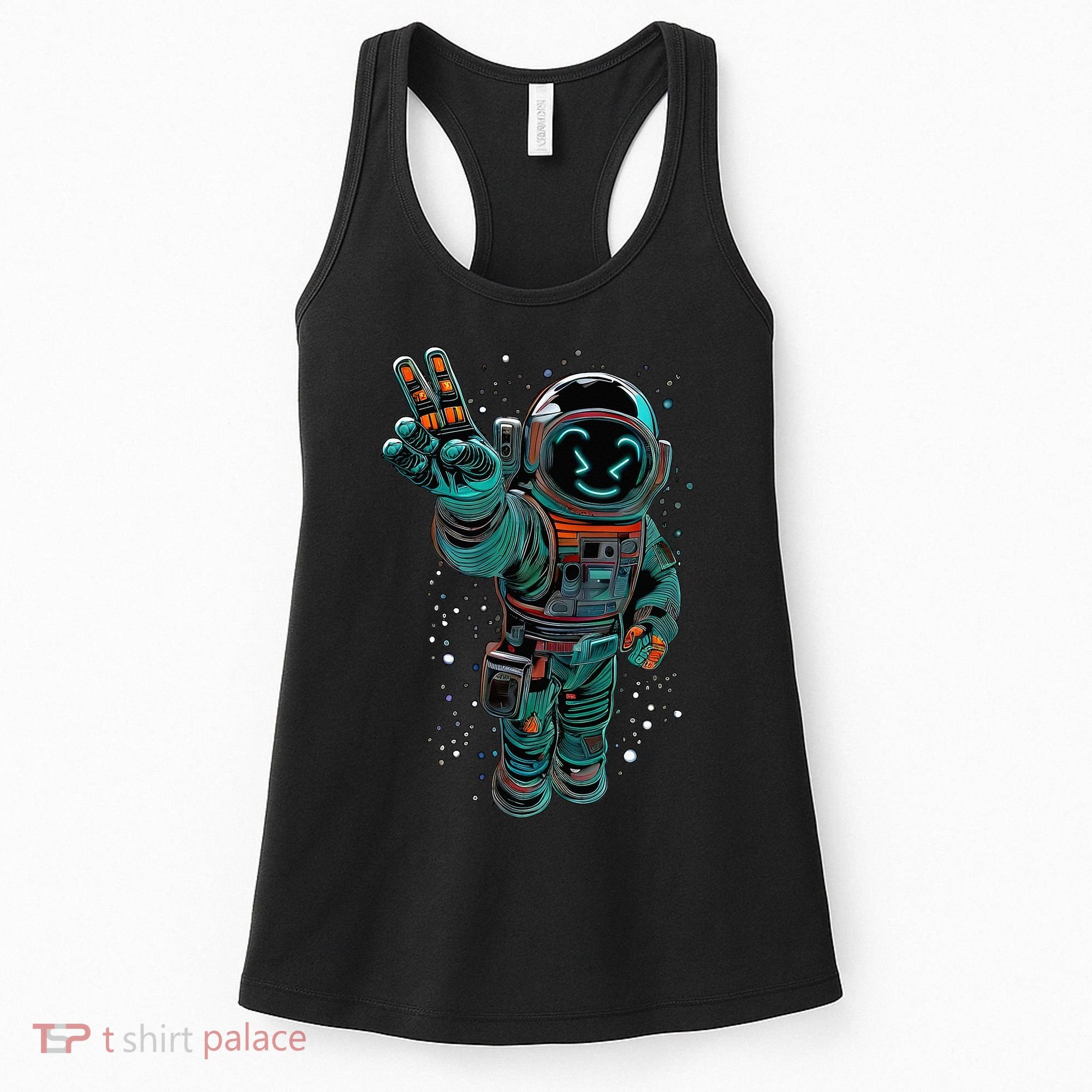 Astronaut Rave Edm Techno Festival Psytrance Dubstep Women's Tank Top