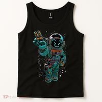 Astronaut Rave Edm Techno Festival Psytrance Dubstep Tank Top thumb 2