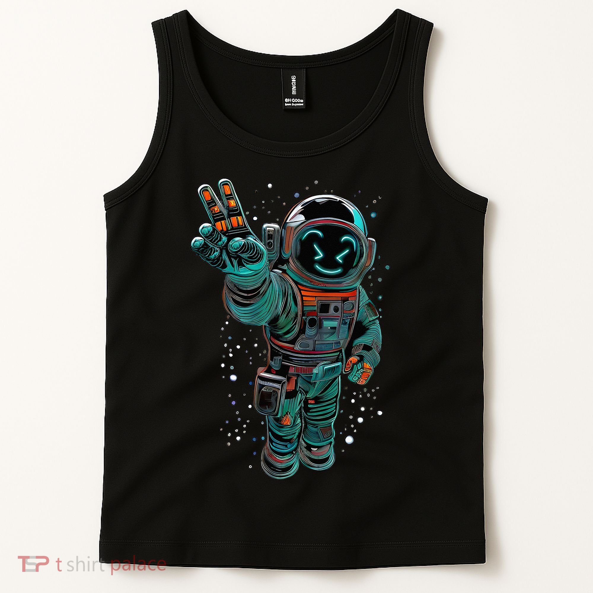 Astronaut Rave Edm Techno Festival Psytrance Dubstep Tank Top
