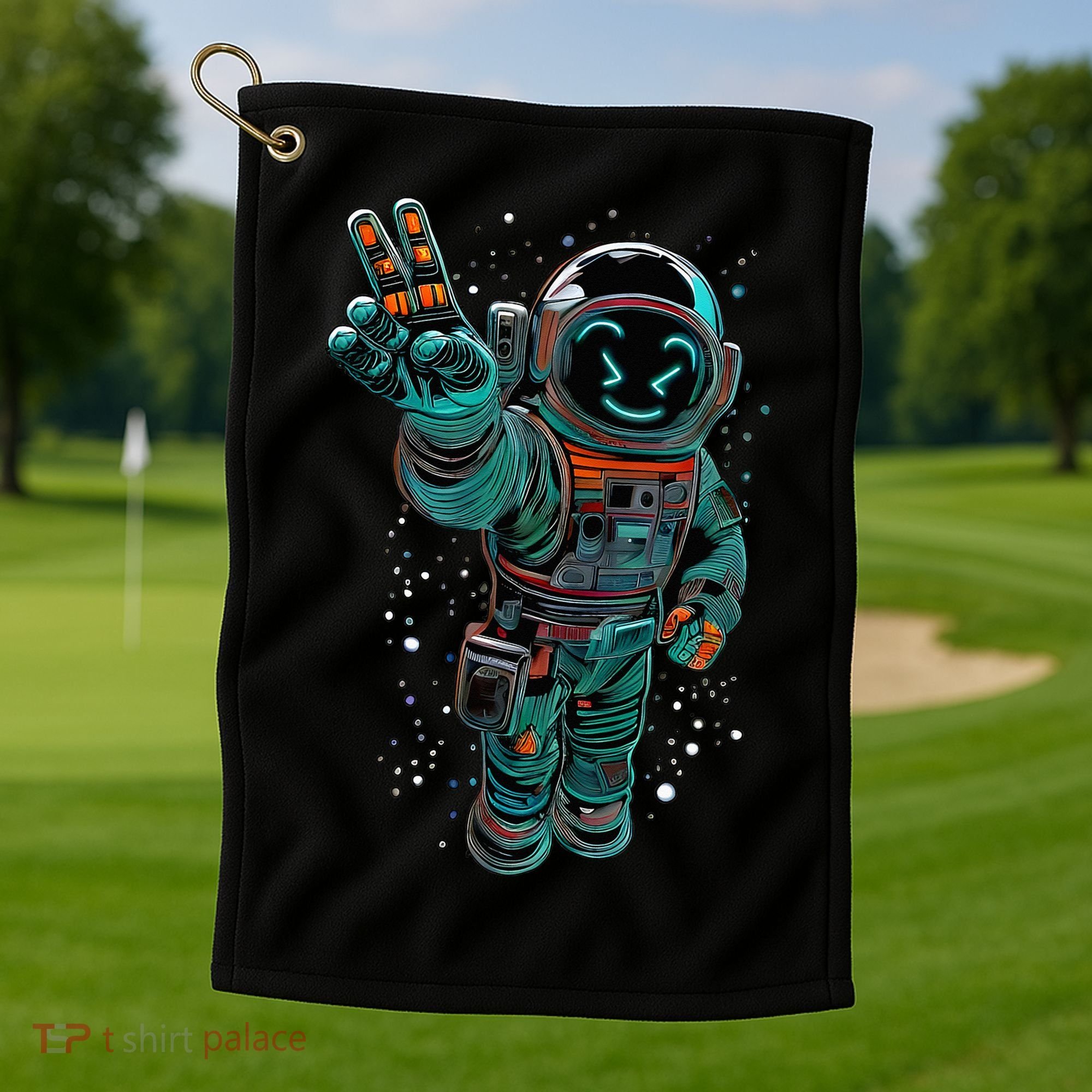 Astronaut Rave Edm Techno Festival Psytrance Dubstep Golf Towel