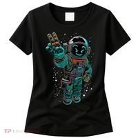 Astronaut Rave Edm Techno Festival Psytrance Dubstep Women's T-Shirt thumb 0