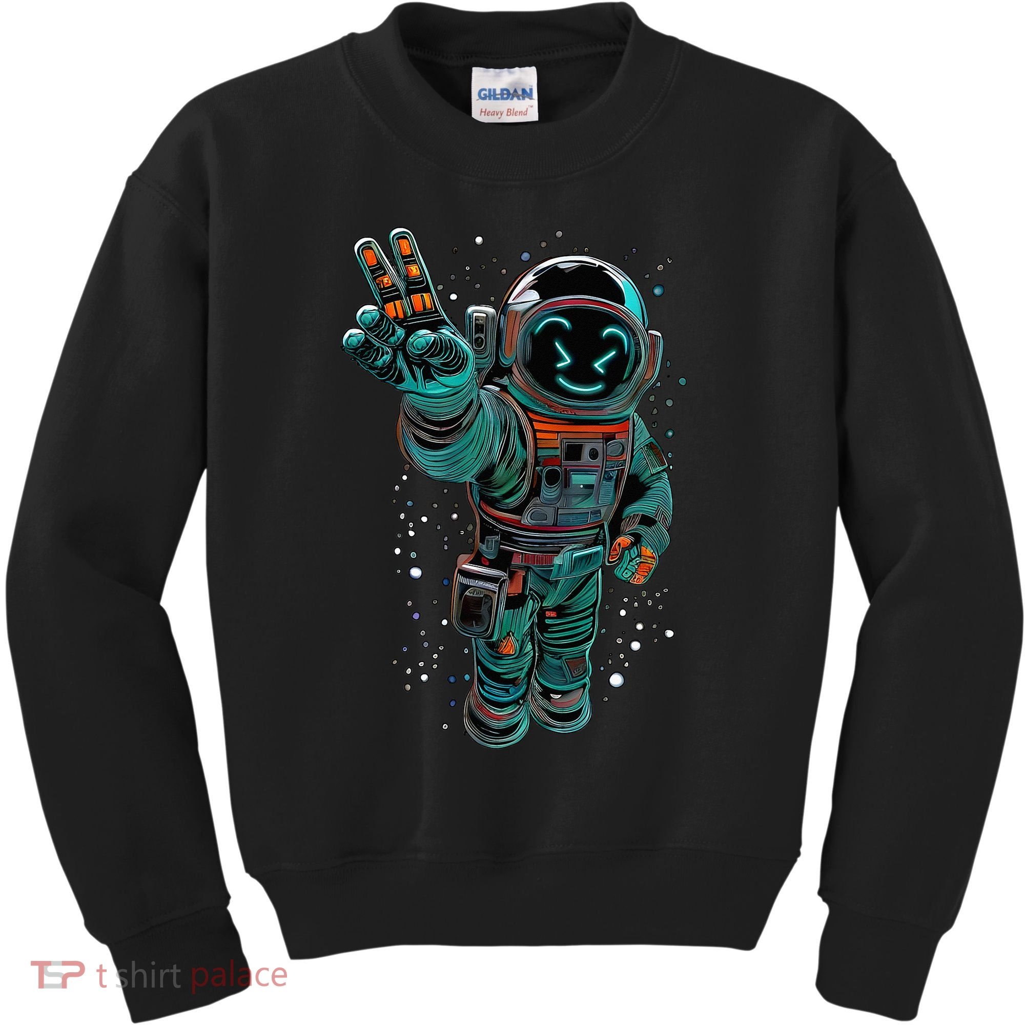 Astronaut Rave Edm Techno Festival Psytrance Dubstep Kids Sweatshirt