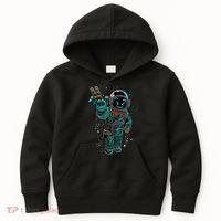 Astronaut Rave Edm Techno Festival Psytrance Dubstep Kids Hoodie thumb 0