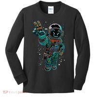 Astronaut Rave Edm Techno Festival Psytrance Dubstep Kids Long Sleeve Shirt thumb 0