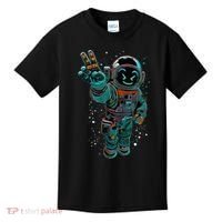 Astronaut Rave Edm Techno Festival Psytrance Dubstep Kids T-Shirt thumb 0