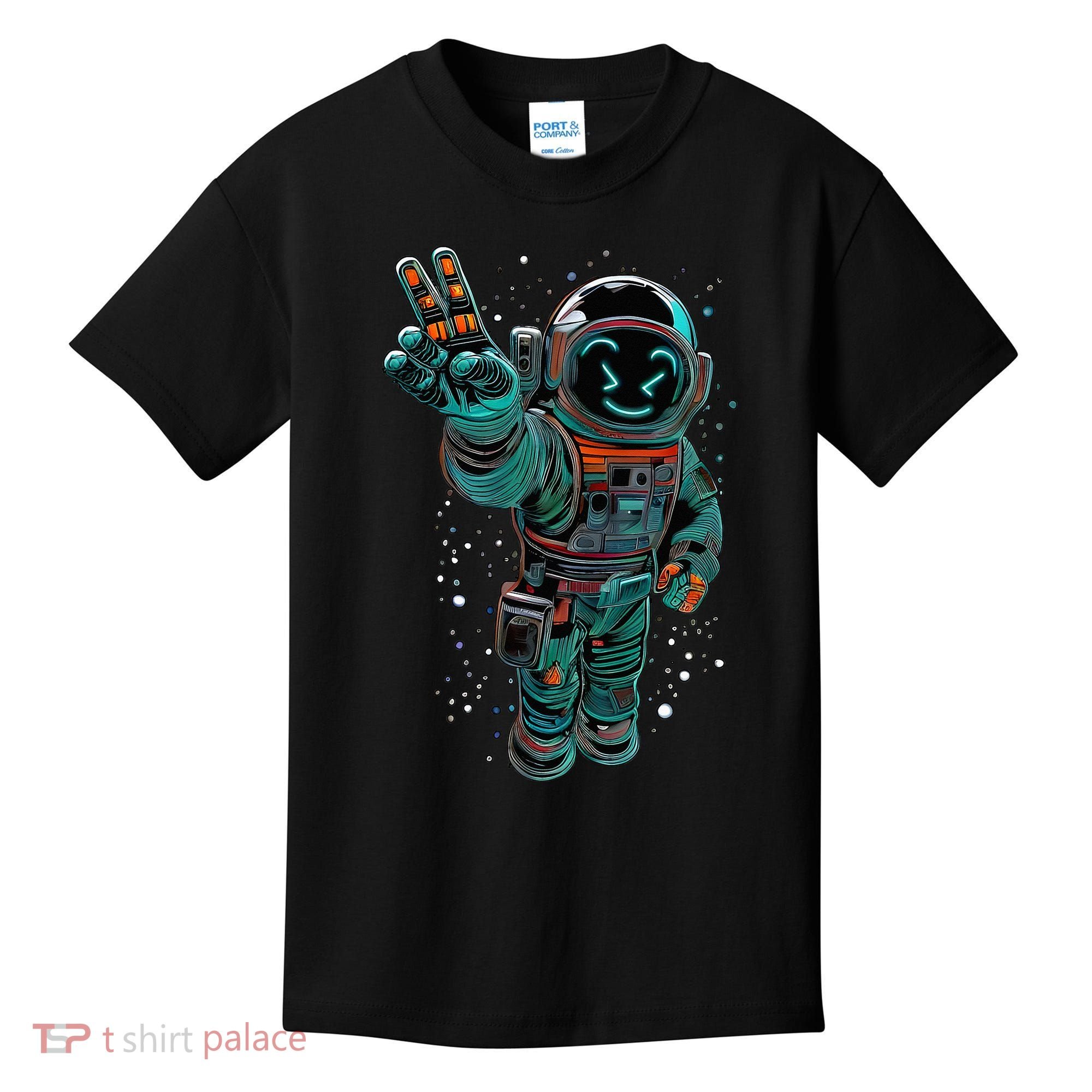 Astronaut Rave Edm Techno Festival Psytrance Dubstep Kids T-Shirt