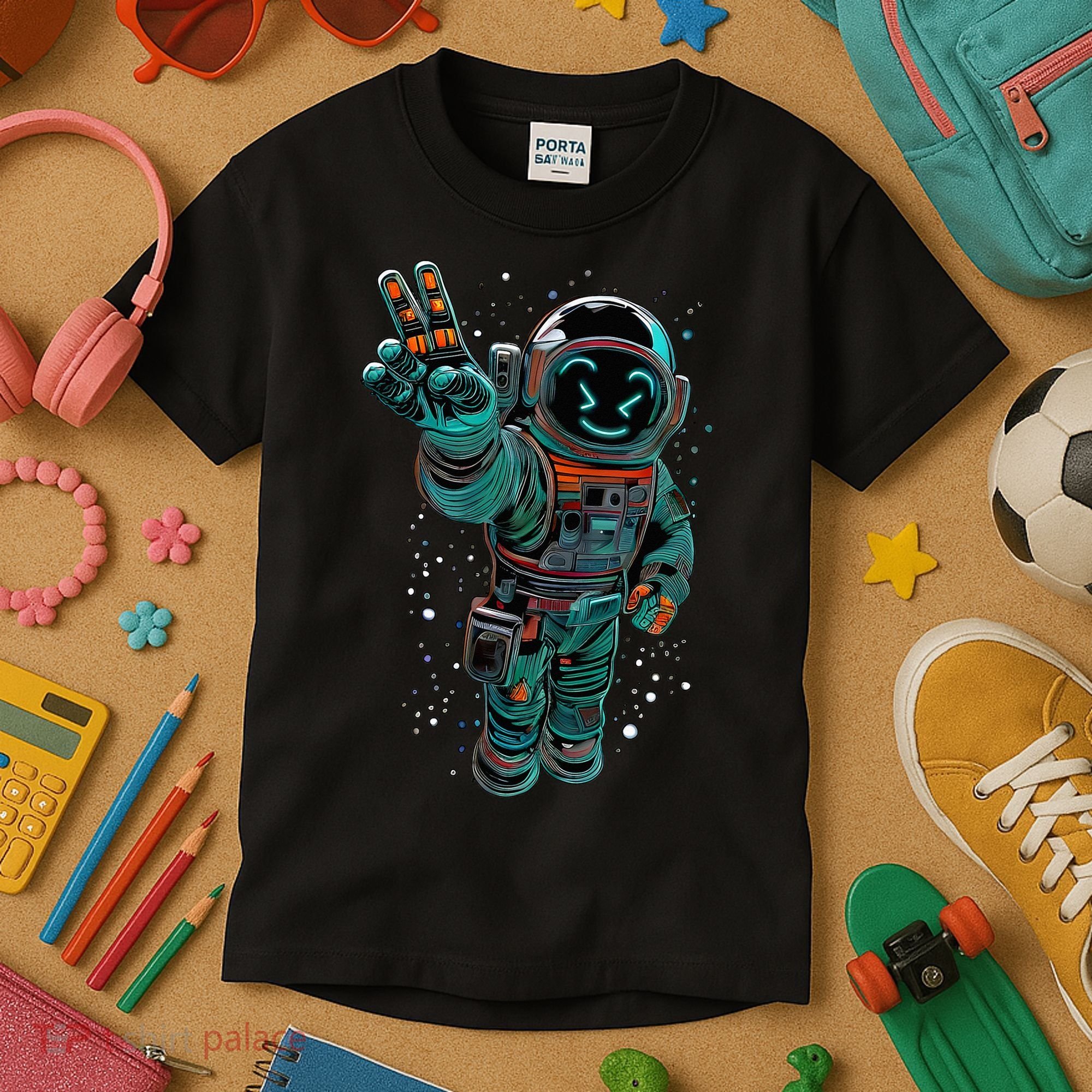 Astronaut Rave Edm Techno Festival Psytrance Dubstep Kids T-Shirt