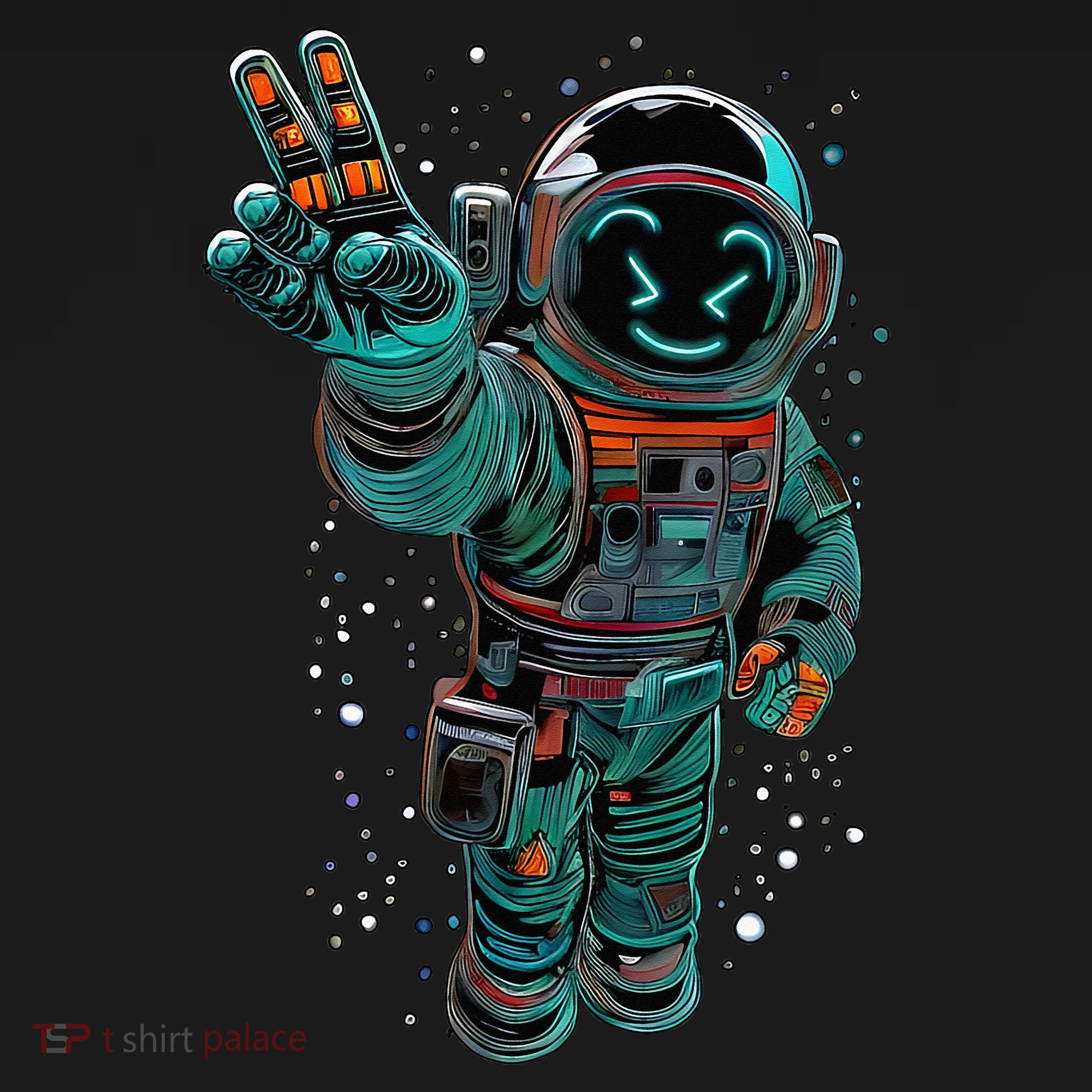 Astronaut Rave Edm Techno Festival Psytrance Dubstep Kids T-Shirt