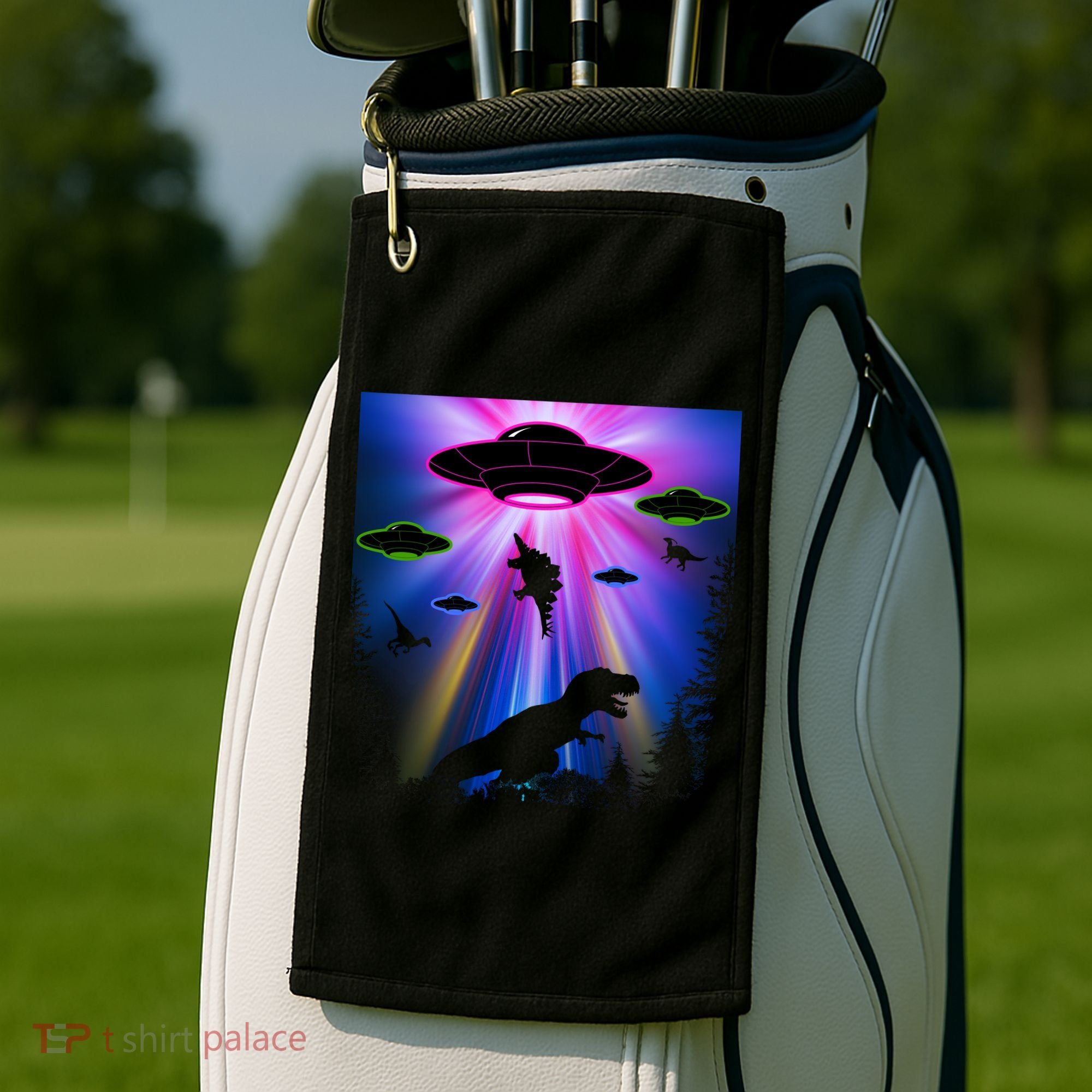 Area 51 Alien Takeover Golf Towel