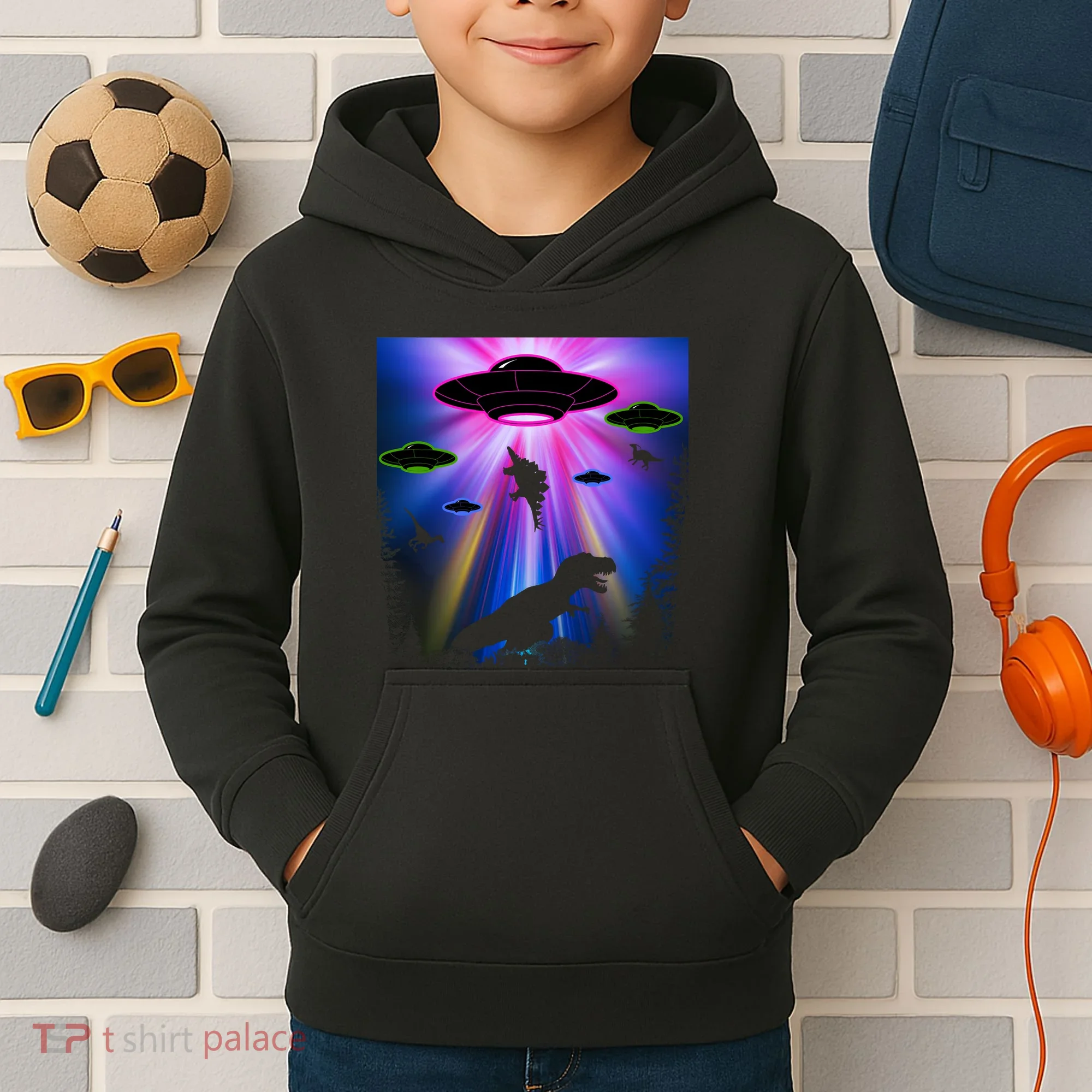 Area 51 Alien Takeover Kids Hoodie