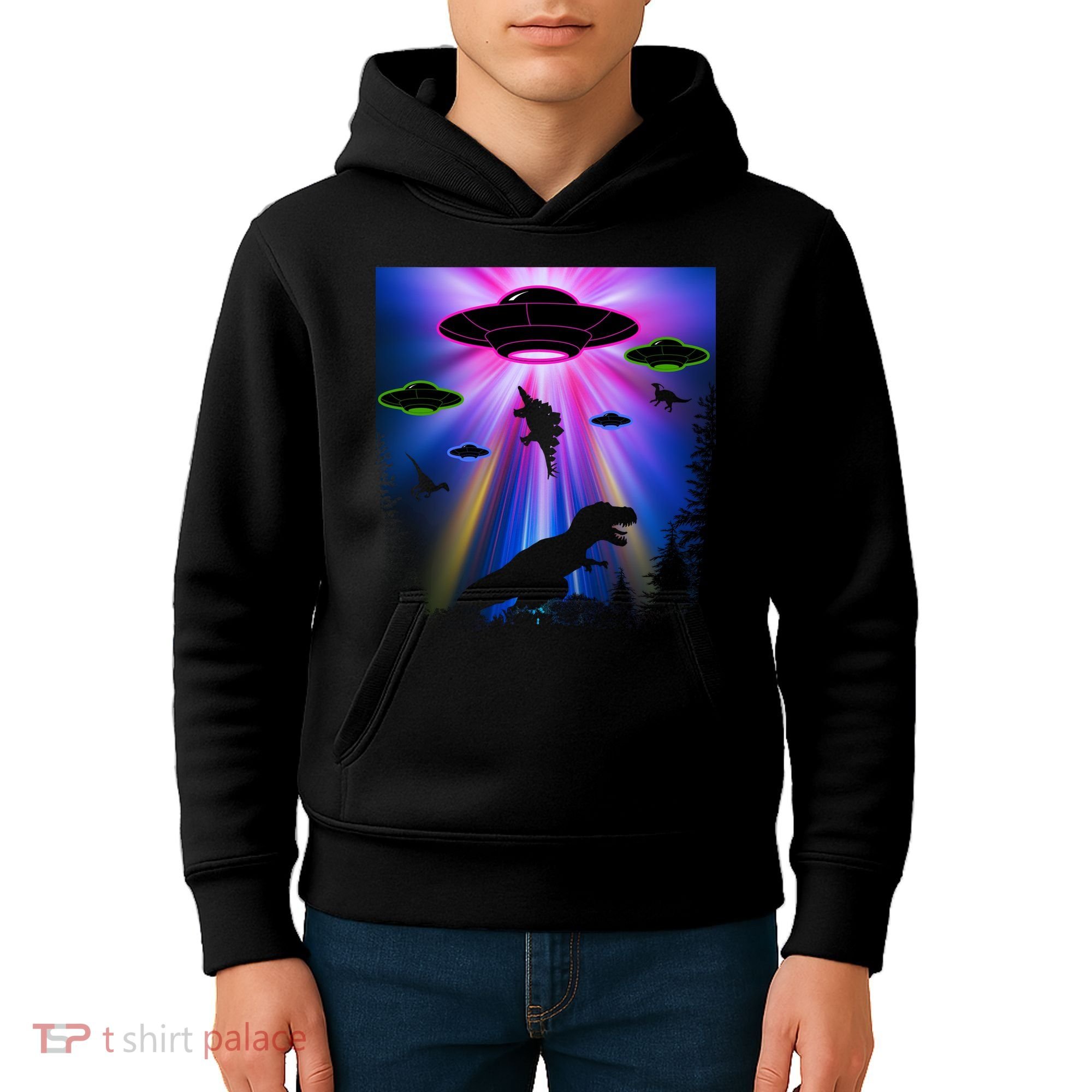 Area 51 Alien Takeover Kids Hoodie