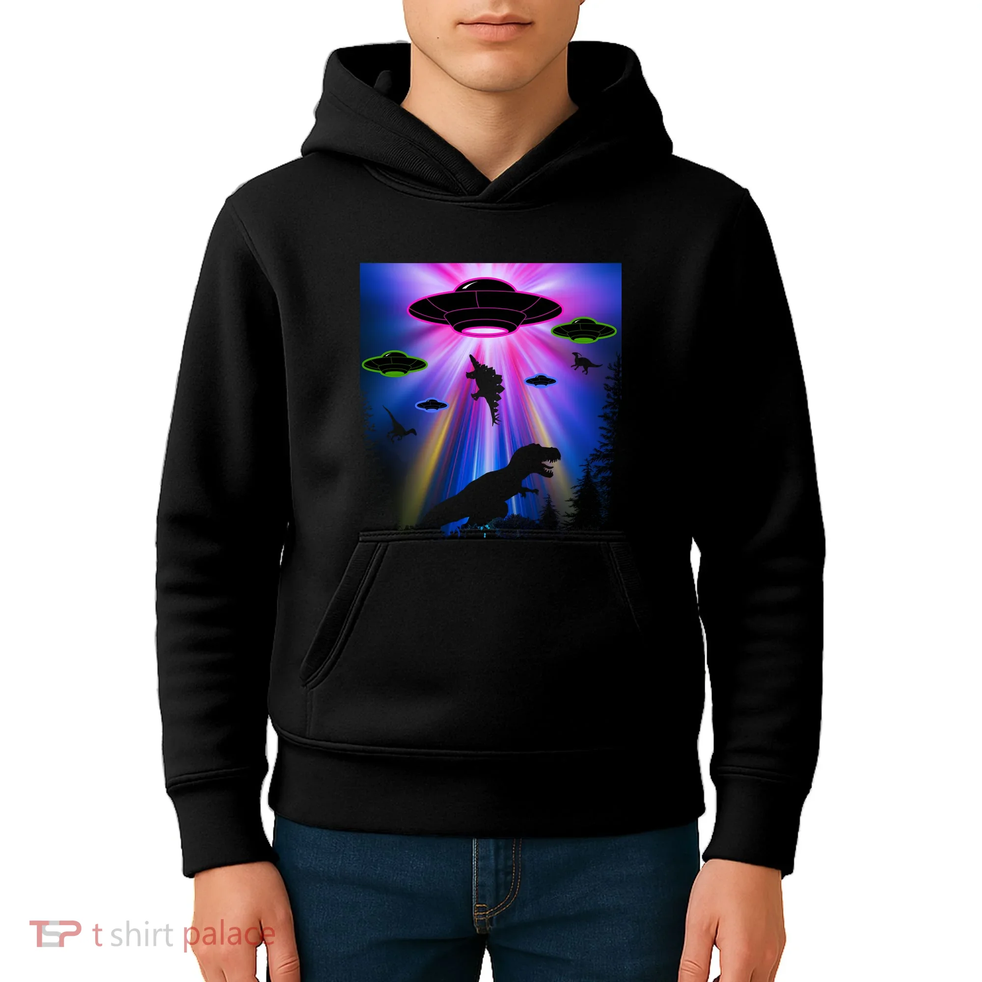 Area 51 Alien Takeover Kids Hoodie