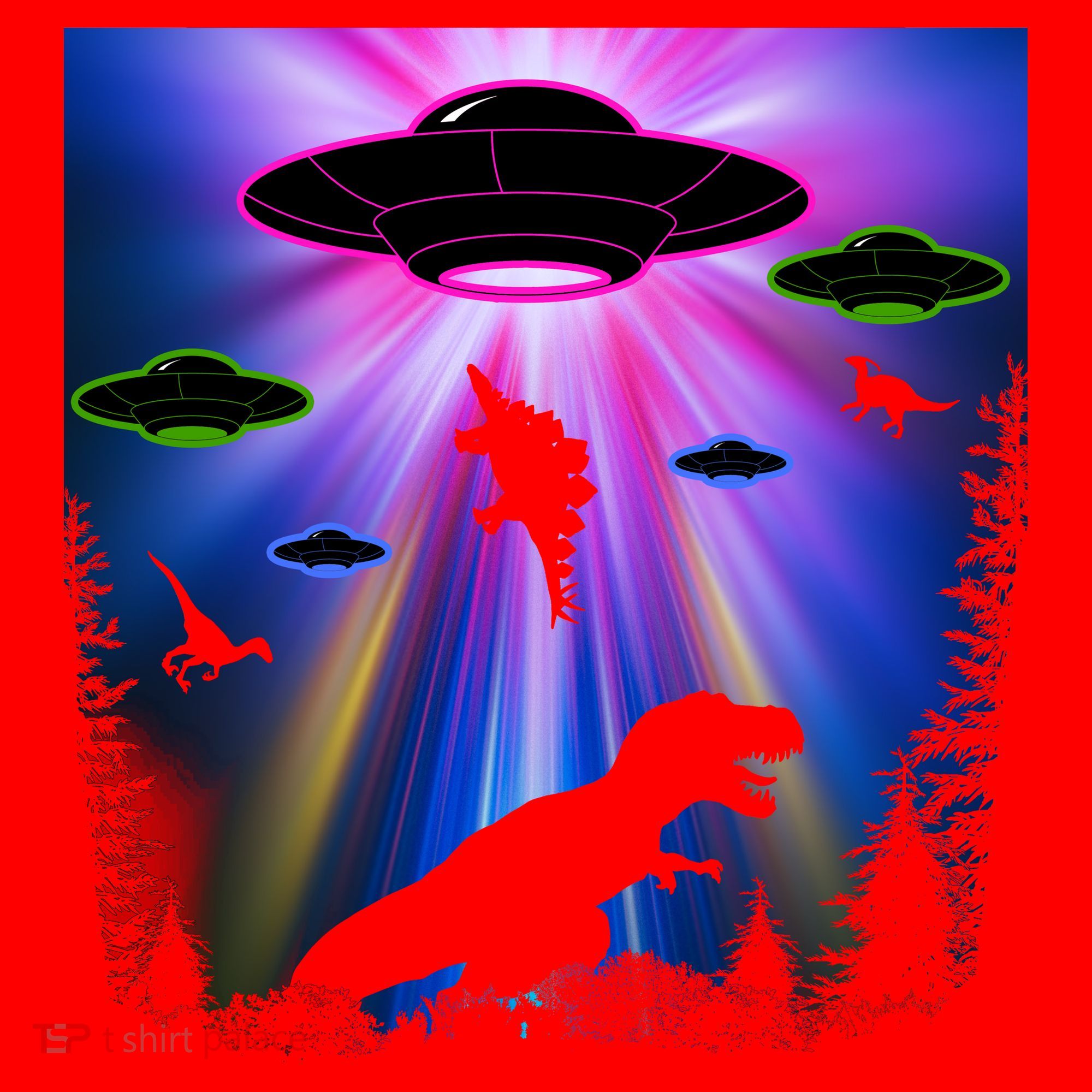 Area 51 Alien Takeover Santa Hat