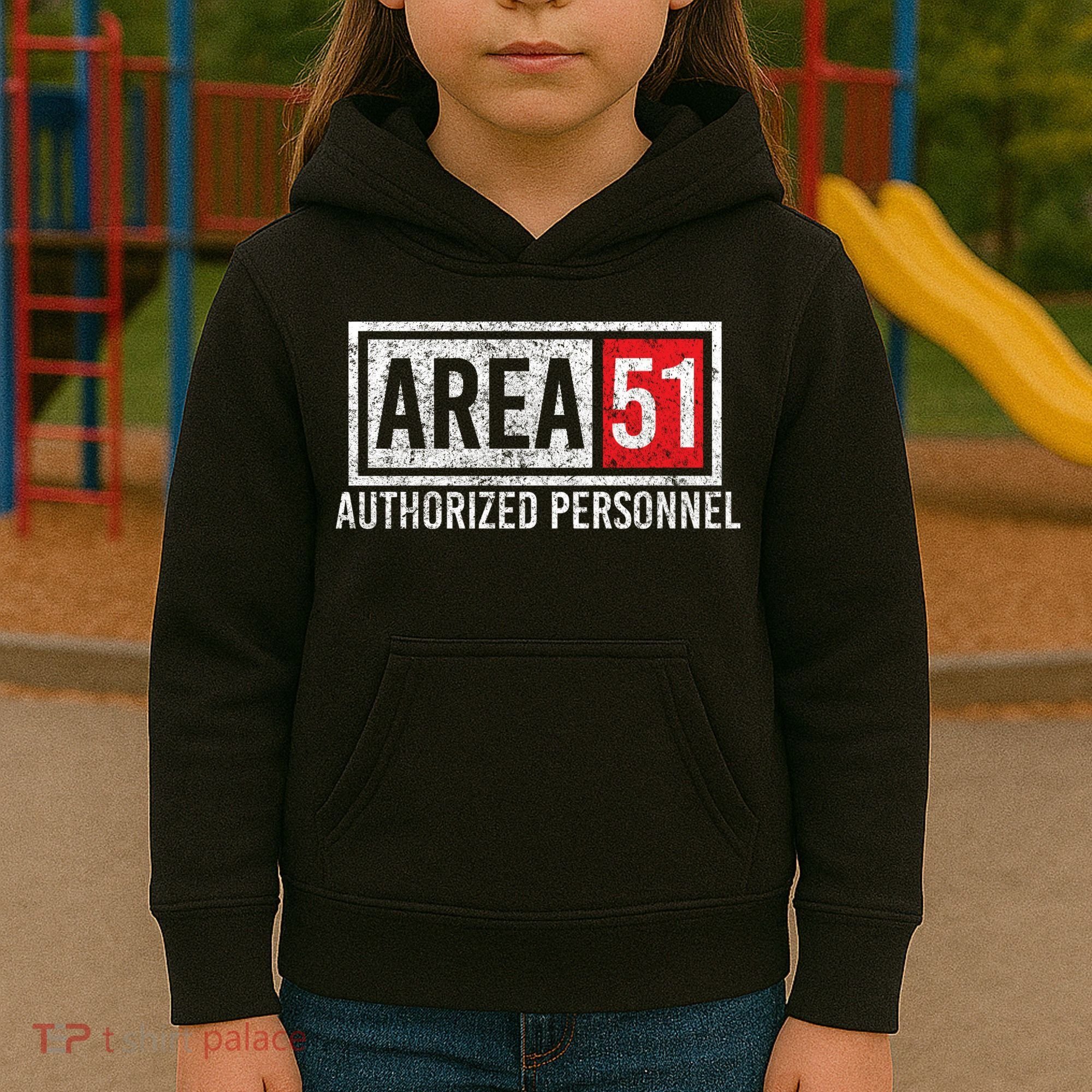 AREA 51 Authorized Personnel Kids Hoodie