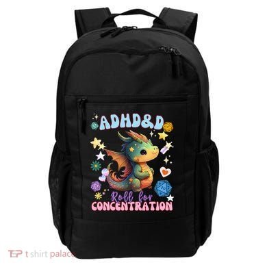 ADHD&D Roll For Concentration Cute Watercolor Dragon Backpack