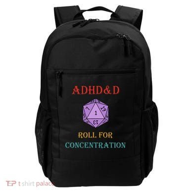 Adhd&D Roll For Concentration Vintage Quote Backpack