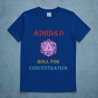 Adhd&D Roll For Concentration Vintage Quote T-Shirt thumb 5