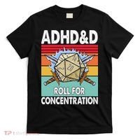 Adhd Roll For Concentration Funny Gamer T-Shirt thumb 0