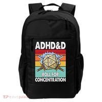 Adhd Roll For Concentration Funny Gamer Backpack thumb 0