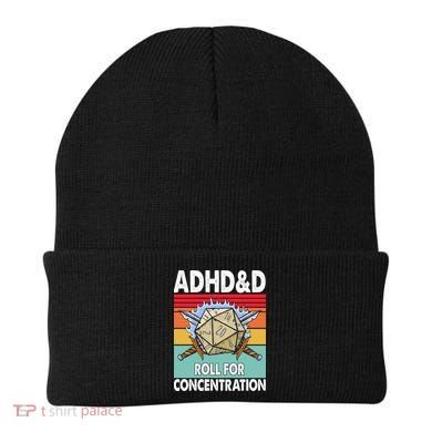 Adhd Roll For Concentration Funny Gamer Beanie
