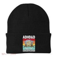 Adhd Roll For Concentration Funny Gamer Beanie thumb 0