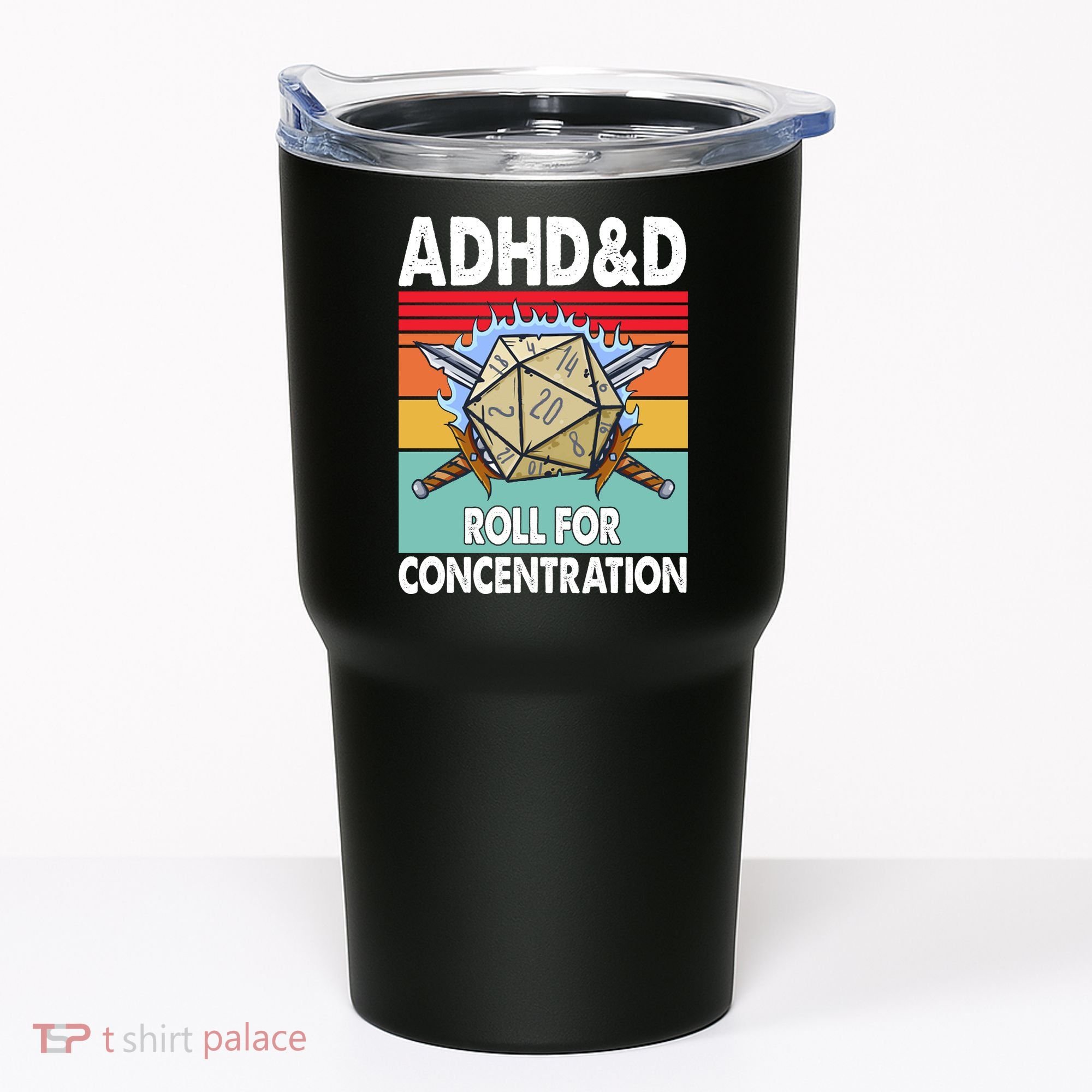 Adhd Roll For Concentration Funny Gamer Tumbler