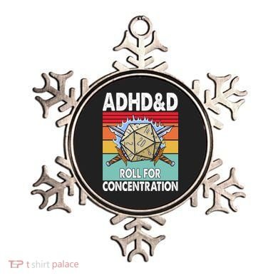 Adhd Roll For Concentration Funny Gamer Ornament