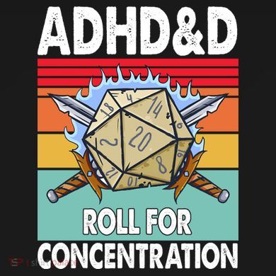 Adhd Roll For Concentration Funny Gamer PosiCharge Competitor Tank