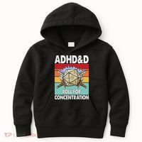 Adhd Roll For Concentration Funny Gamer Kids Hoodie thumb 0