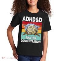 Adhd Roll For Concentration Funny Gamer Kids T-Shirt thumb 2