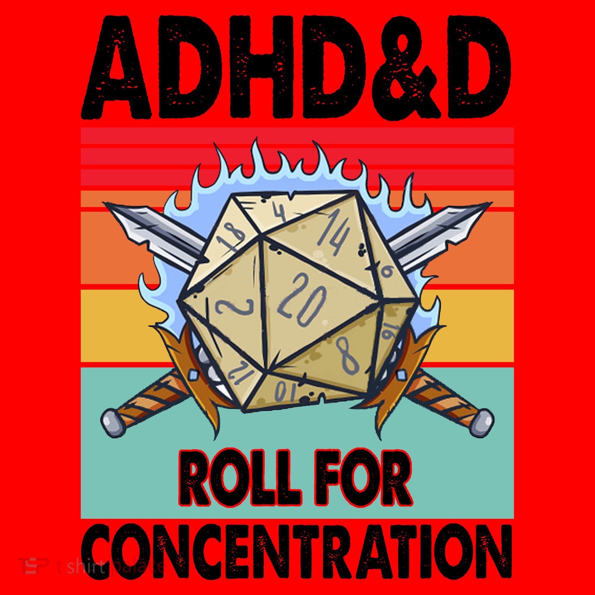 Adhd Roll For Concentration Funny Gamer Santa Hat