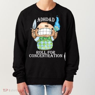 Adhd&D Roll For Concentration Funny Women's Sweatshirt