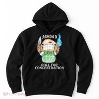 Adhd&D Roll For Concentration Funny Hoodie thumb 0
