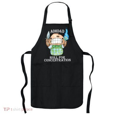 Adhd&D Roll For Concentration Funny Apron