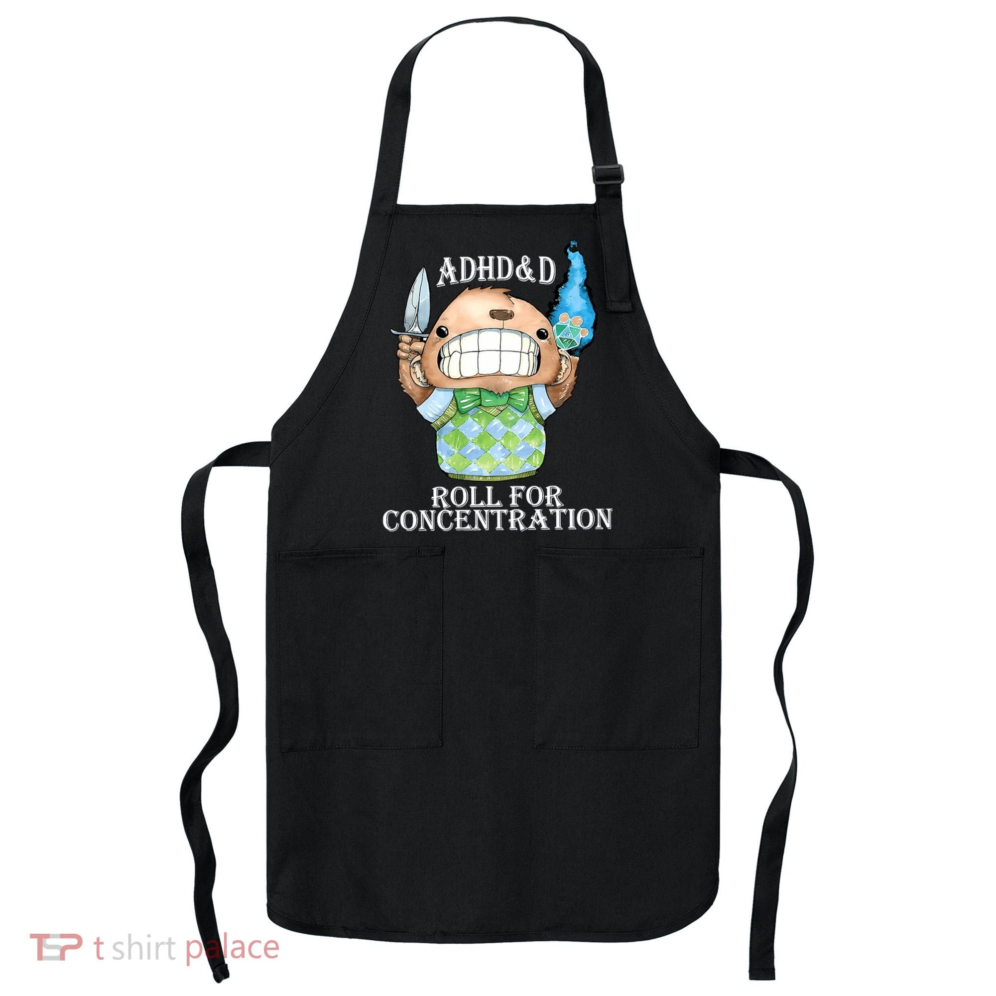 Adhd&D Roll For Concentration Funny Apron